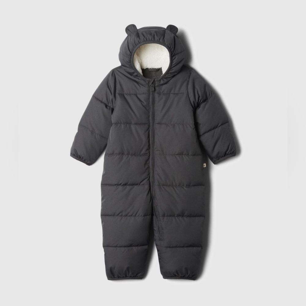 New Baby Gap, Grey Baby Cold Control Max Snowsuit, 3-6 Months,  Baby Bunting